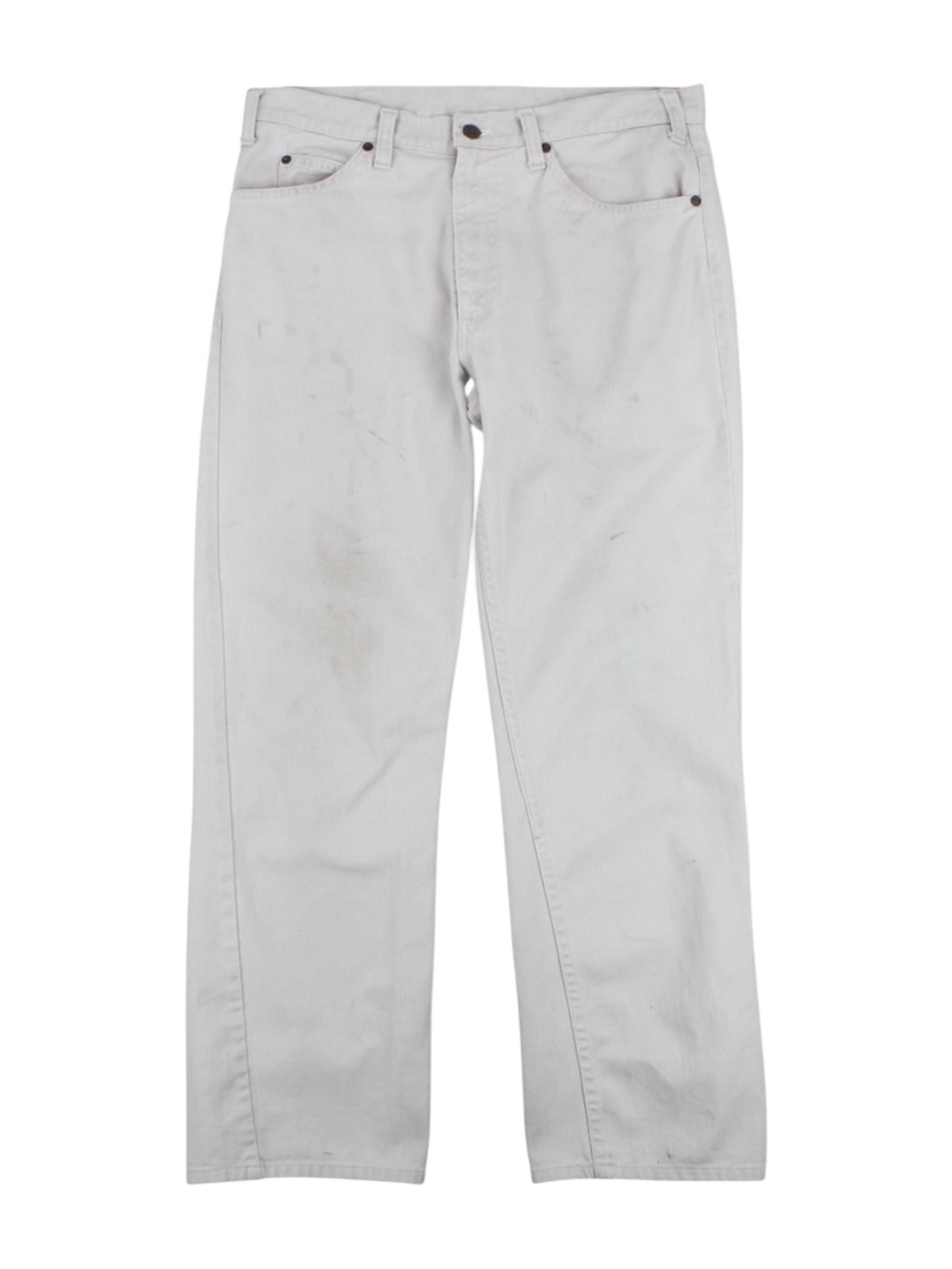 Vintage Levi's 519 Beige Jeans‎ Early 1980s USA Made Distressed Patina 34x29